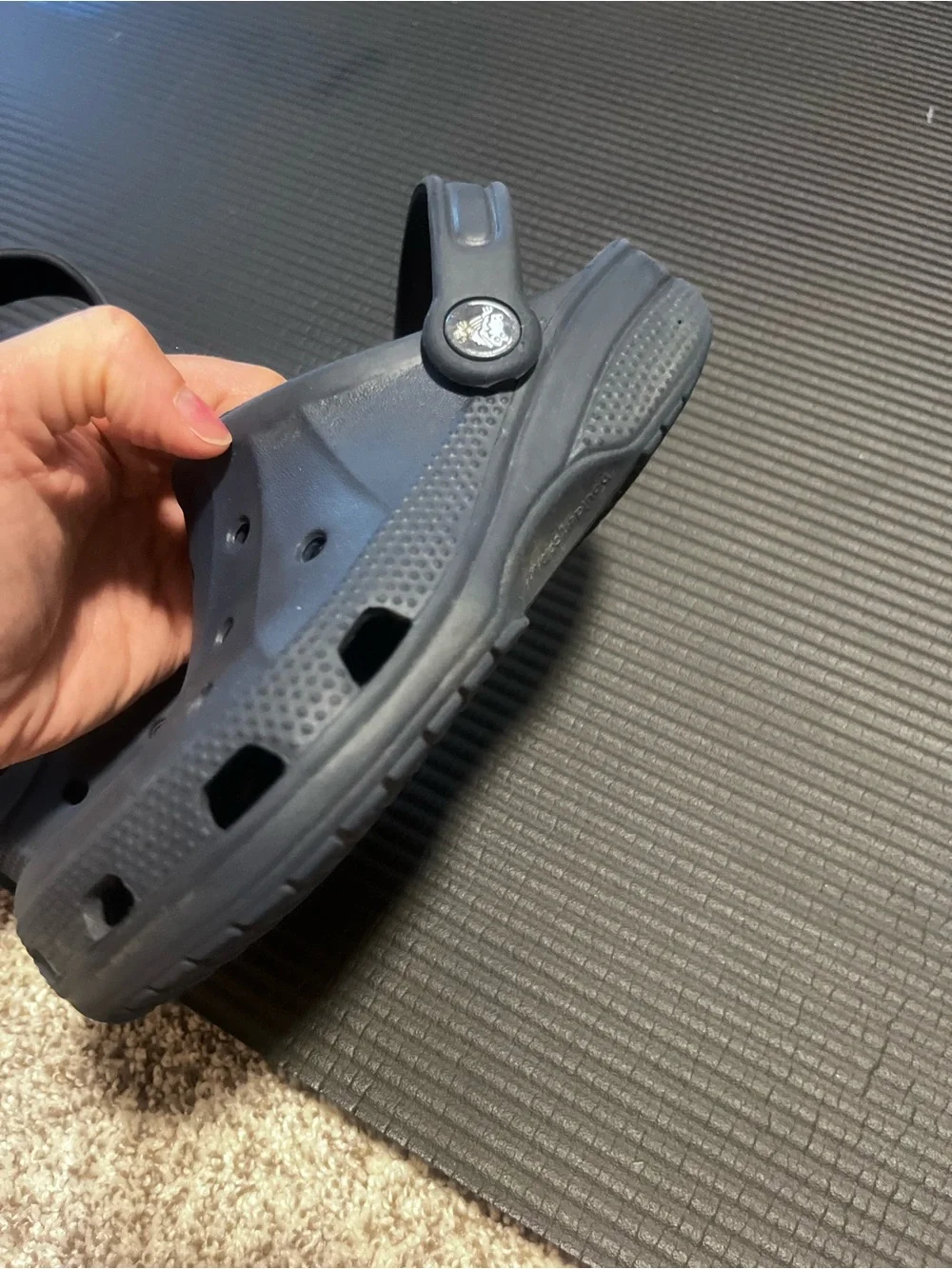 Crocs Classic Clogs Navy Blue Slip On Comfort Shoes Unisex Kids Size J1